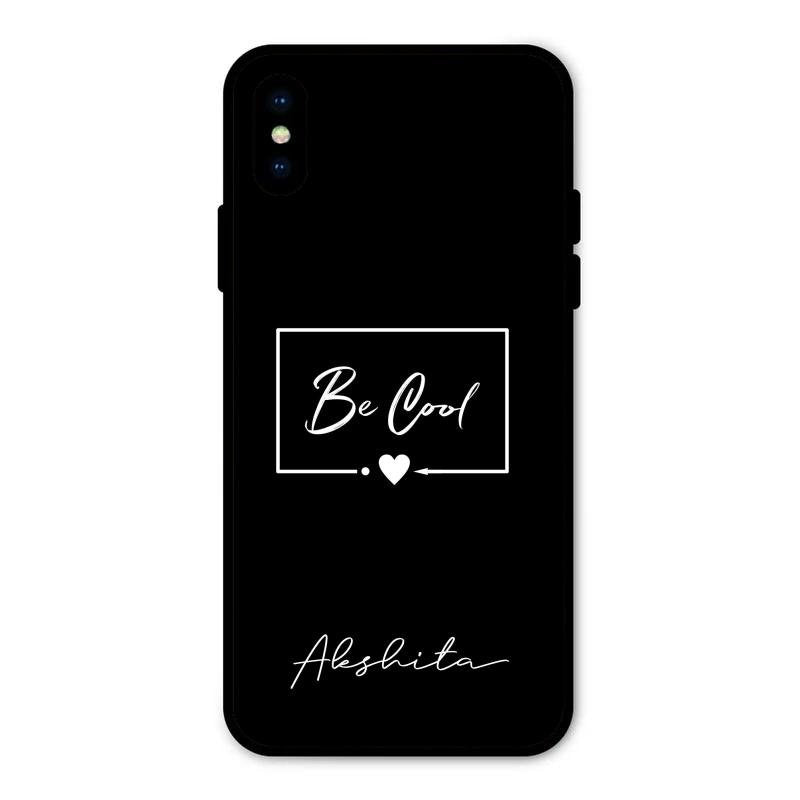 Be Cool Glass Case Cover For iPhone XS