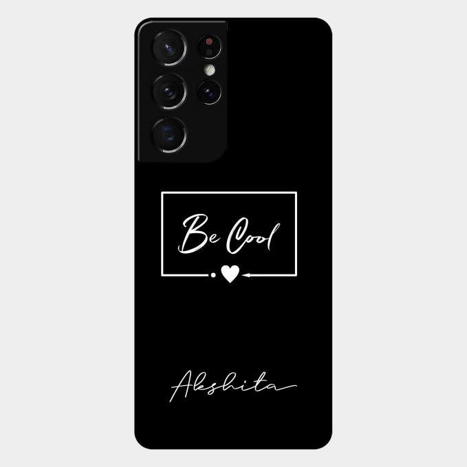 Be Cool Glass Case Cover For Samsung Galaxy S21 Ultra