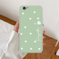 Be Loved Customize Transparent Silicon Case Mint Green For iPhone 7 / iPhone 8 / iPhone Se 2020