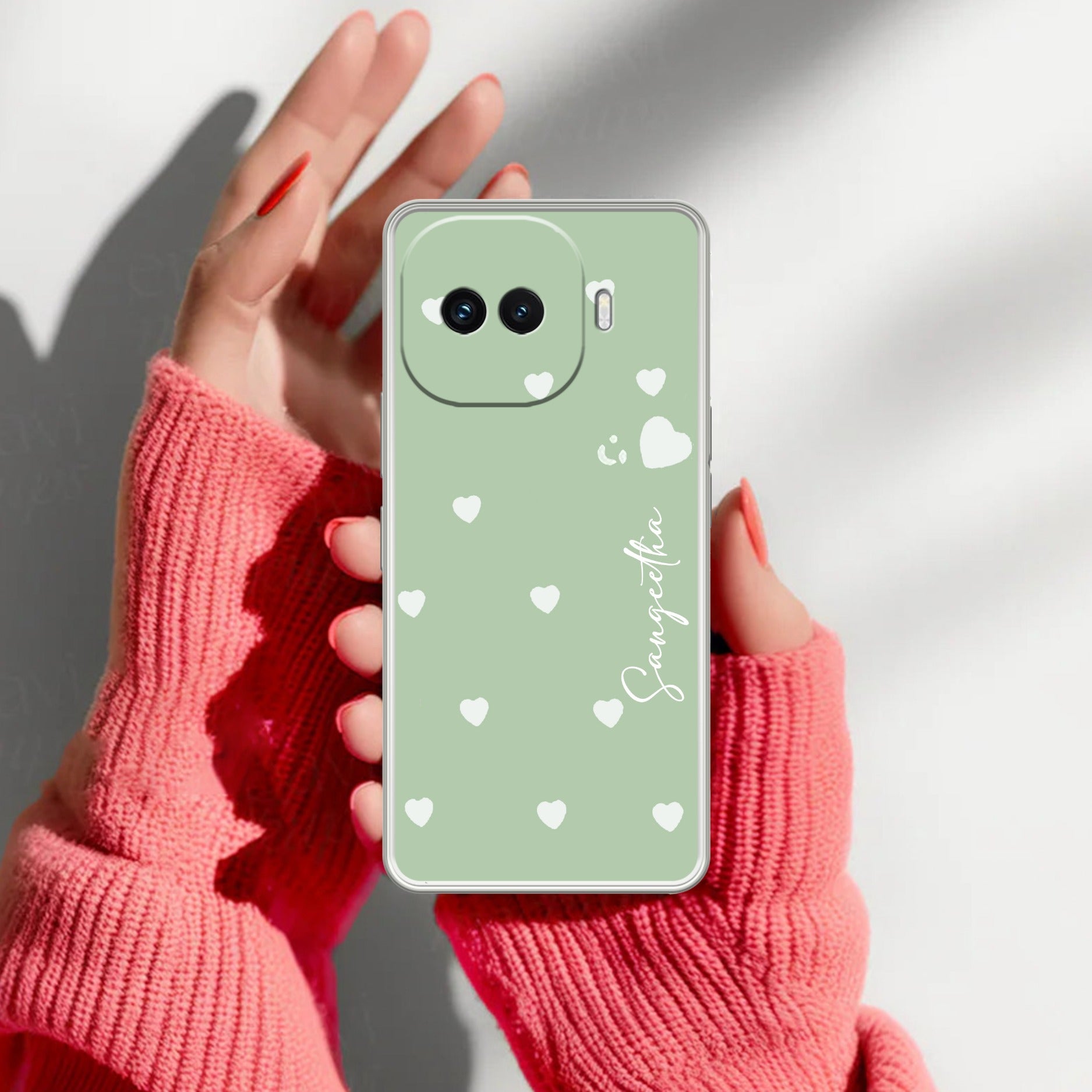 Be Loved Customize Transparent Silicon Case Mint Green For iQOO 15R 5G
