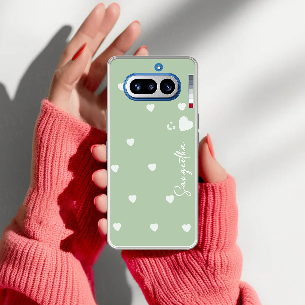 Be Loved Customize Anti Yellow Case Mint Green For Nothing Phone 4A 5G
