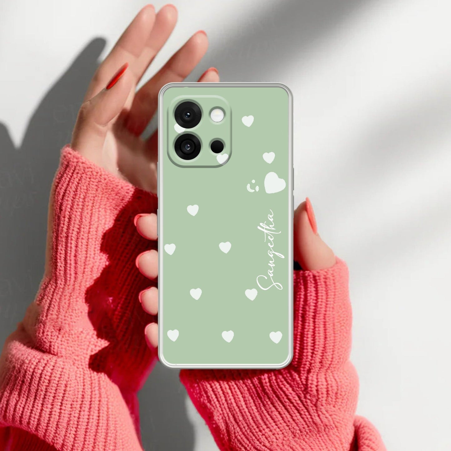 Be Loved Customize Transparent Silicon Case Mint Green For OnePlus