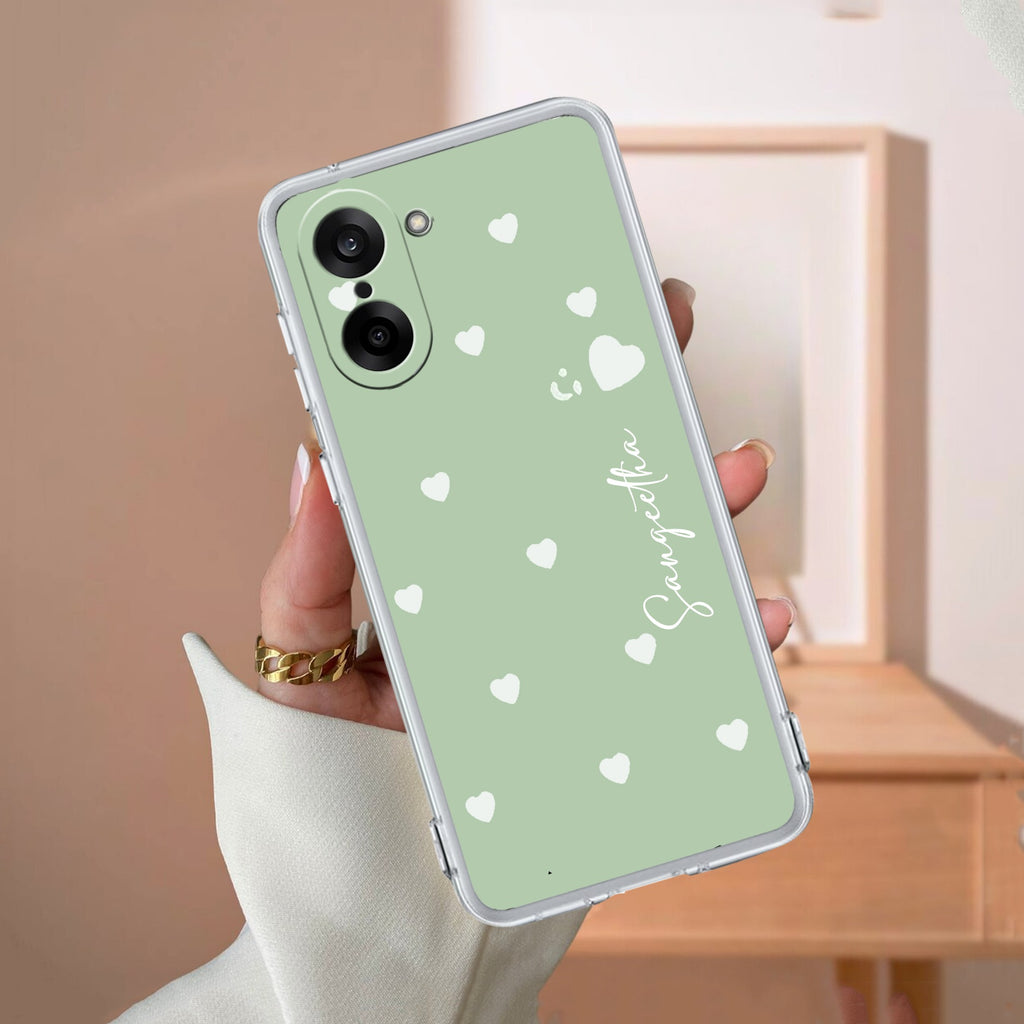 Be Loved Customize Transparent Silicon Case Mint Green For OnePlus Nord CE5 5G