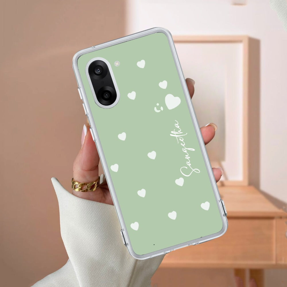 Be Loved Customize Transparent Silicon Case Mint Green For OnePlus