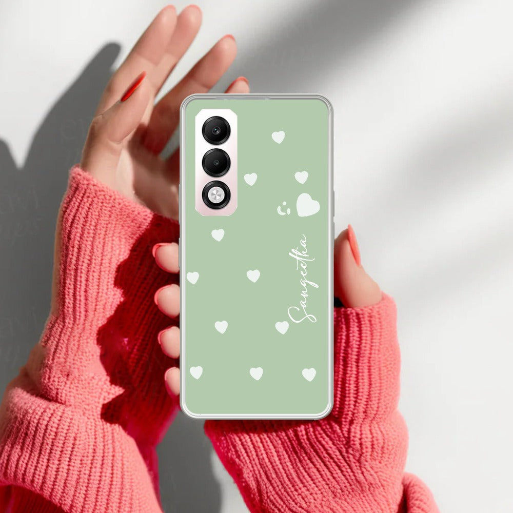 Be Loved Customize Transparent Silicon Case Mint Green For Oppo