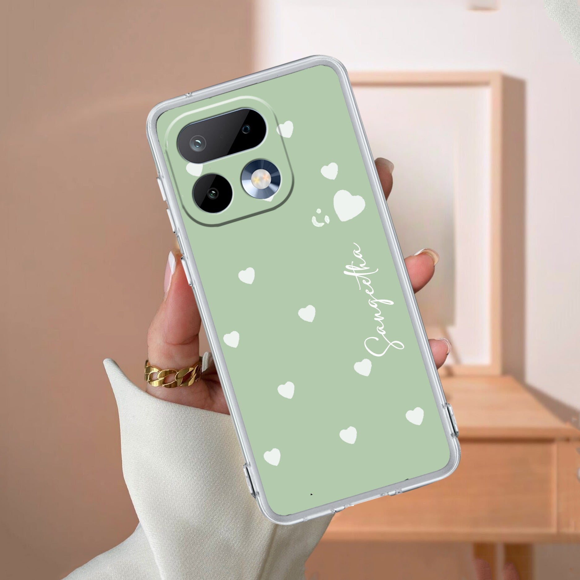 Be Loved Customize Anti Yelllow Case Mint Green For Realme 16 Pro 5G
