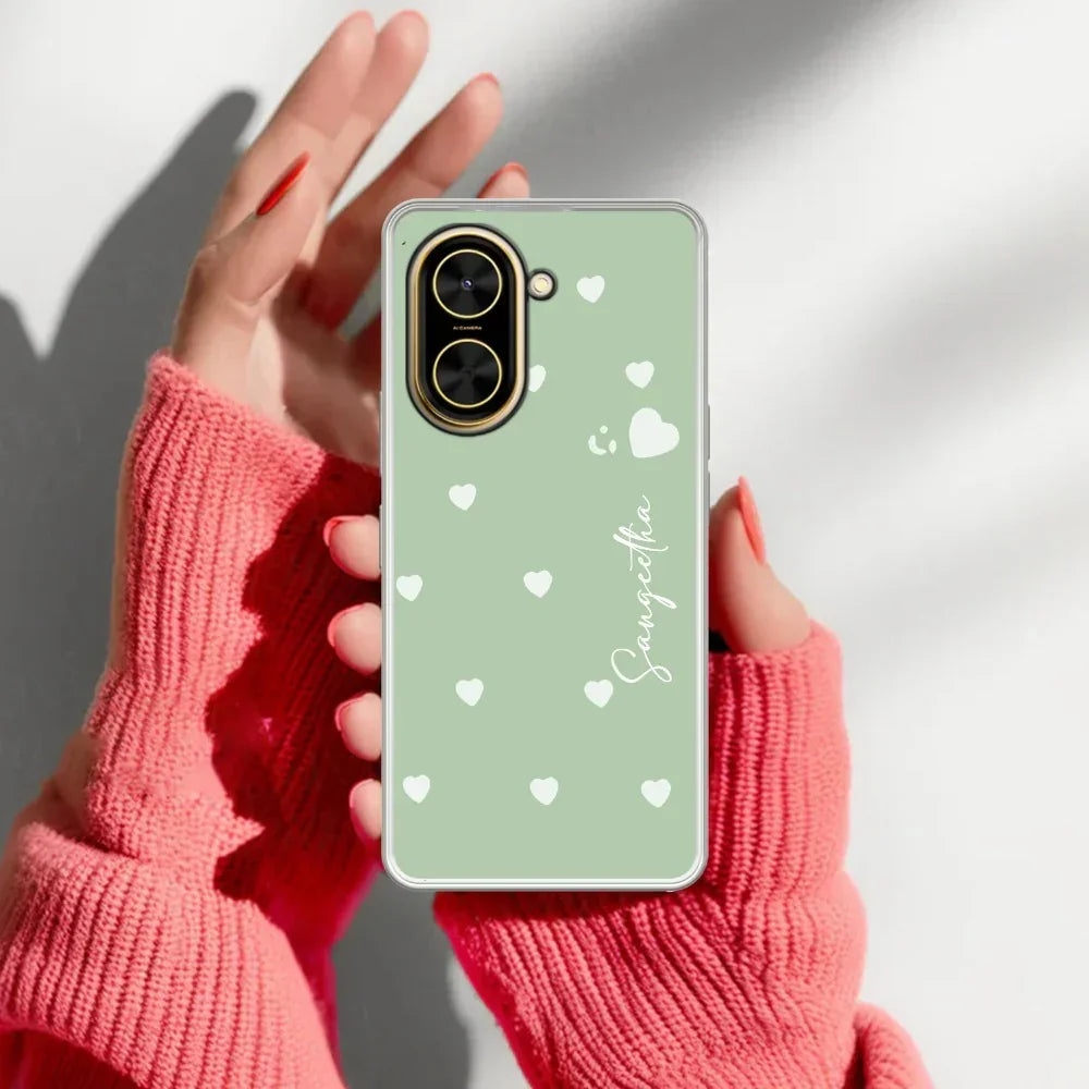 Be Loved Customize Transparent Silicon Case Mint Green For Xiaomi 14 5G