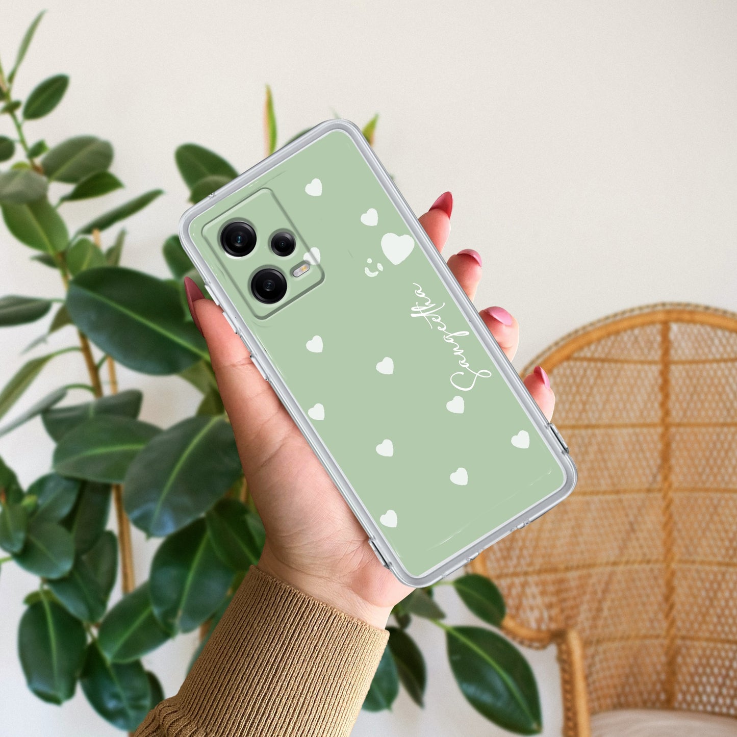 Be Loved Customize Transparent Silicon Case Mint Green For Redmi/Xiaomi