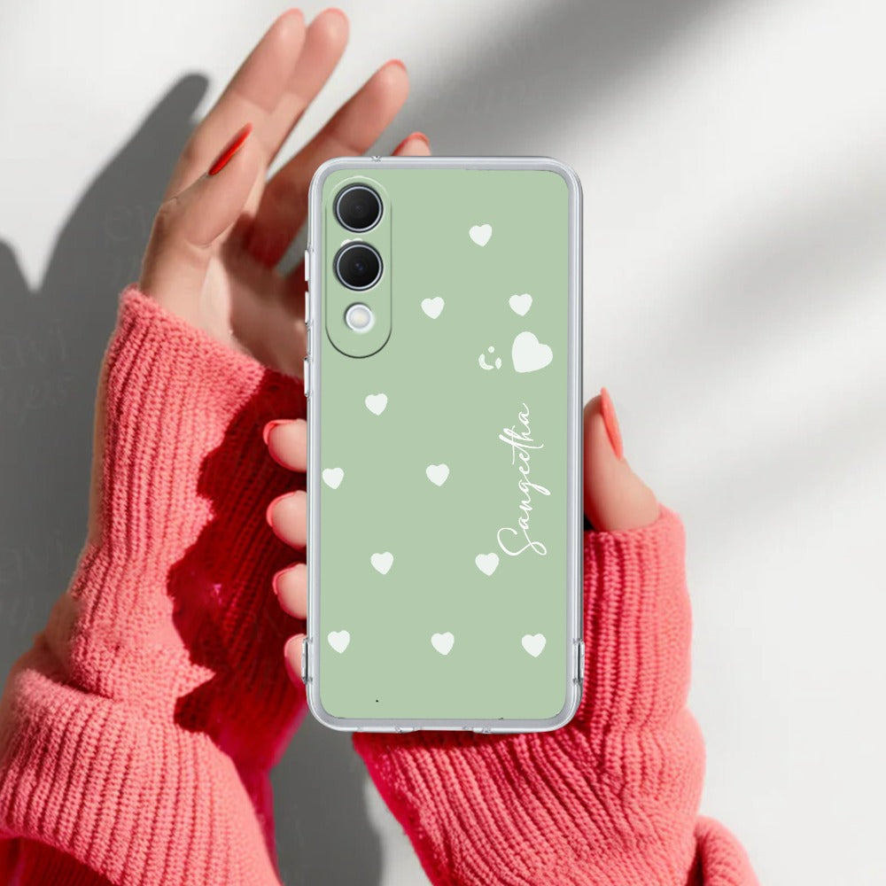 Be Loved Customize Transparent Silicon Case Mint Green For Samsung