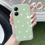 Be Loved Customize Transparent Silicon Case Mint Green For Vivo T2x 5G