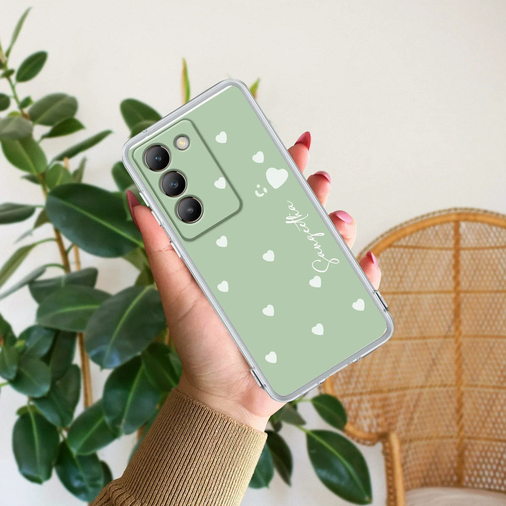 Be Loved Customize Transparent Silicon Case Mint Green For Vivo Y200e 5G