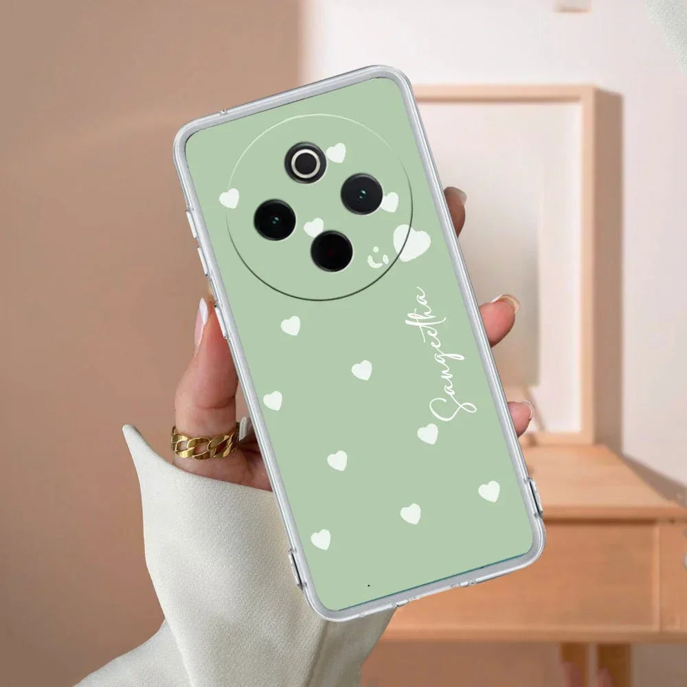 Be Loved Customize Transparent Silicon Case Mint Green For Vivo Y28s/ Y28e