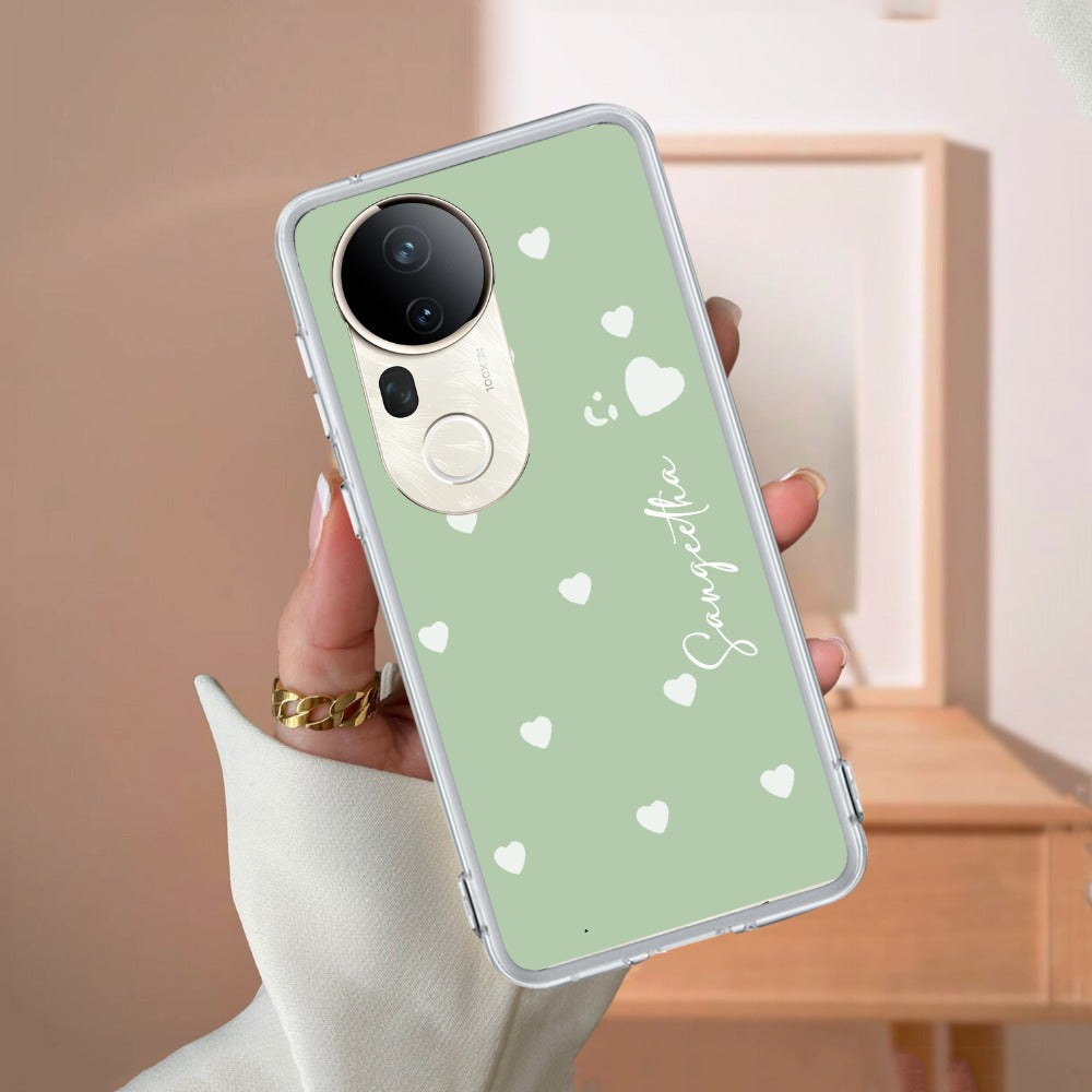 Be Loved Customize Transparent Silicon Case Mint Green For Vivo