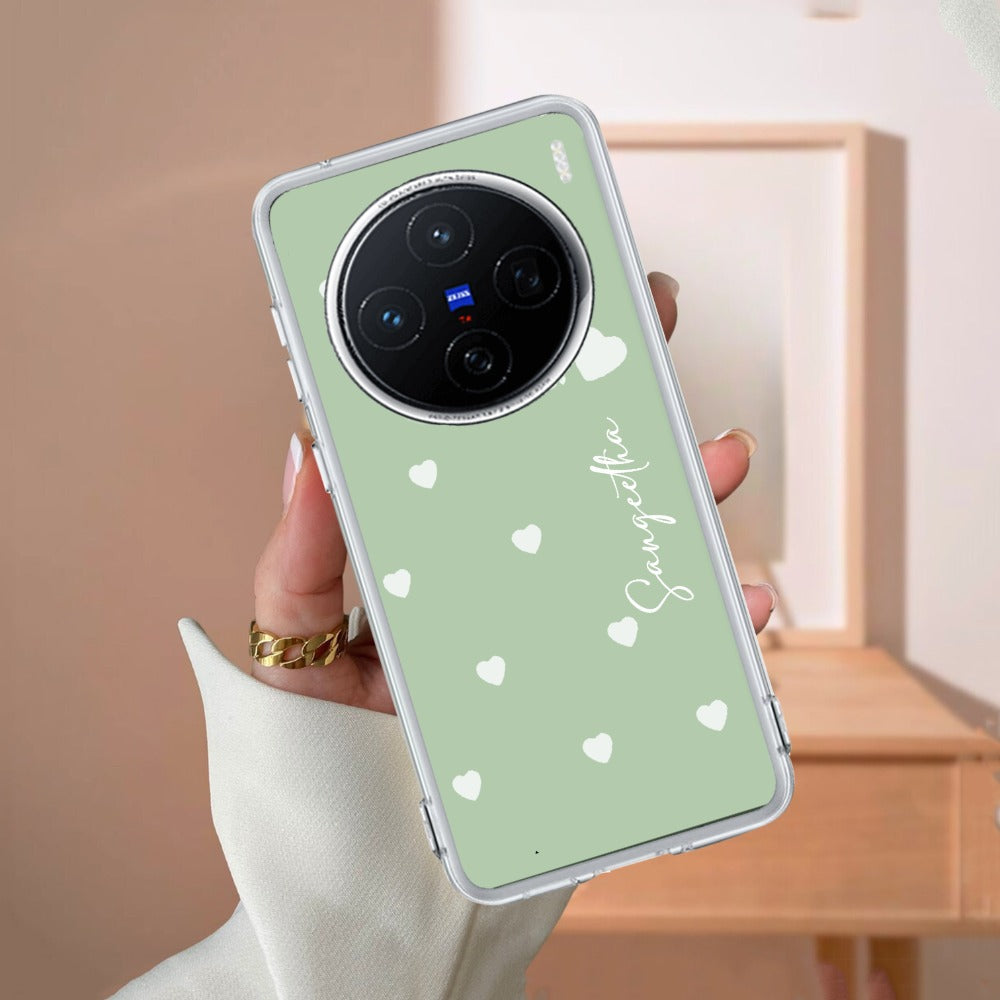 Be Loved Customize Transparent Silicon Case Mint Green For Vivo