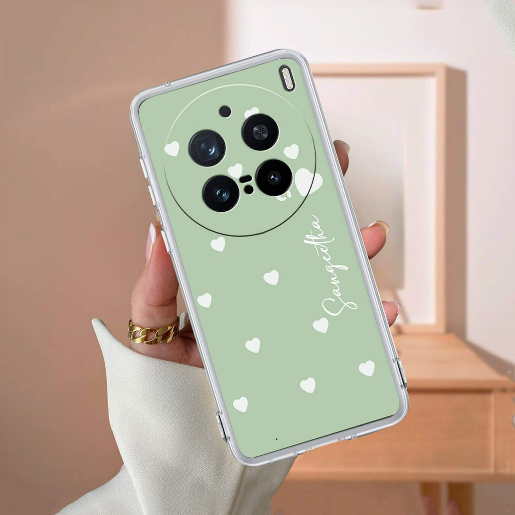 Be Loved Customize Transparent Silicon Case Mint Green For Vivo V60e 5G