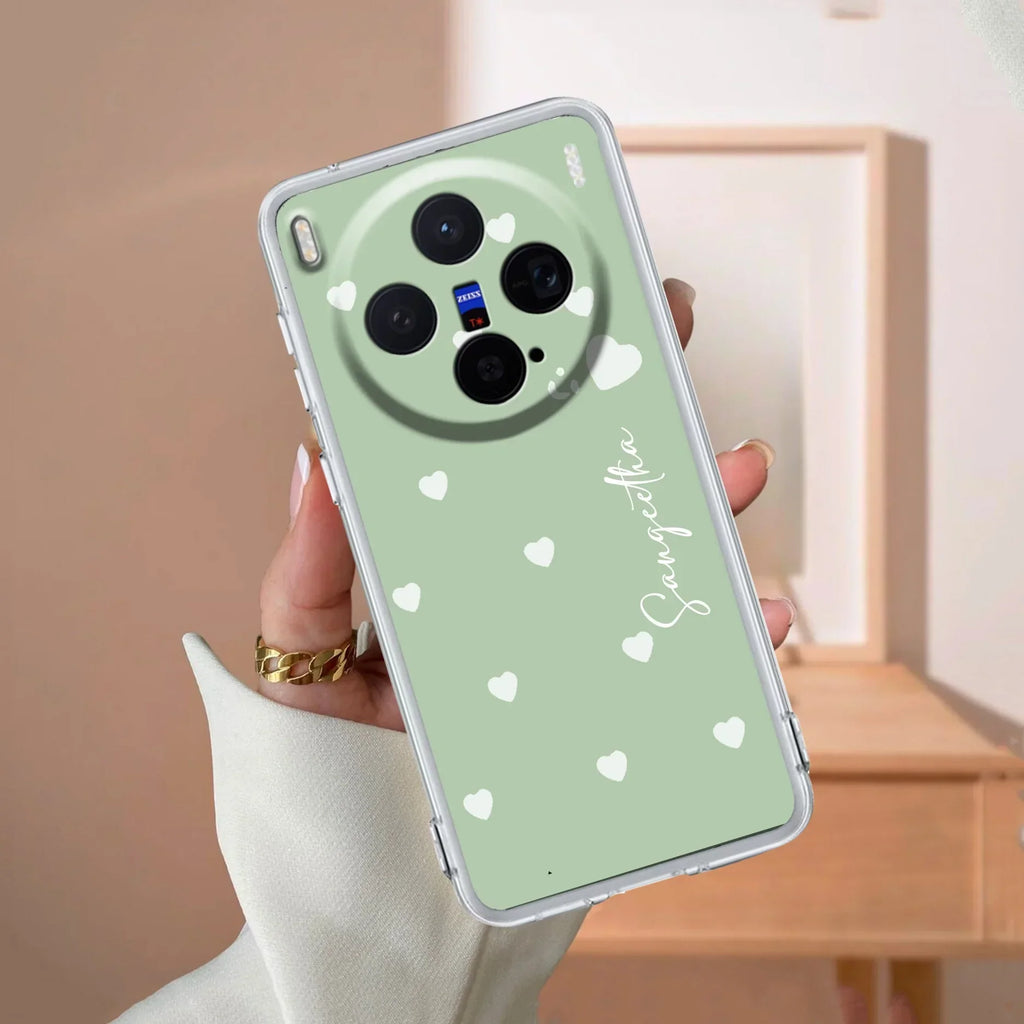 Be Loved Customize Transparent Silicon Case Mint Green For Vivo T4R 5G