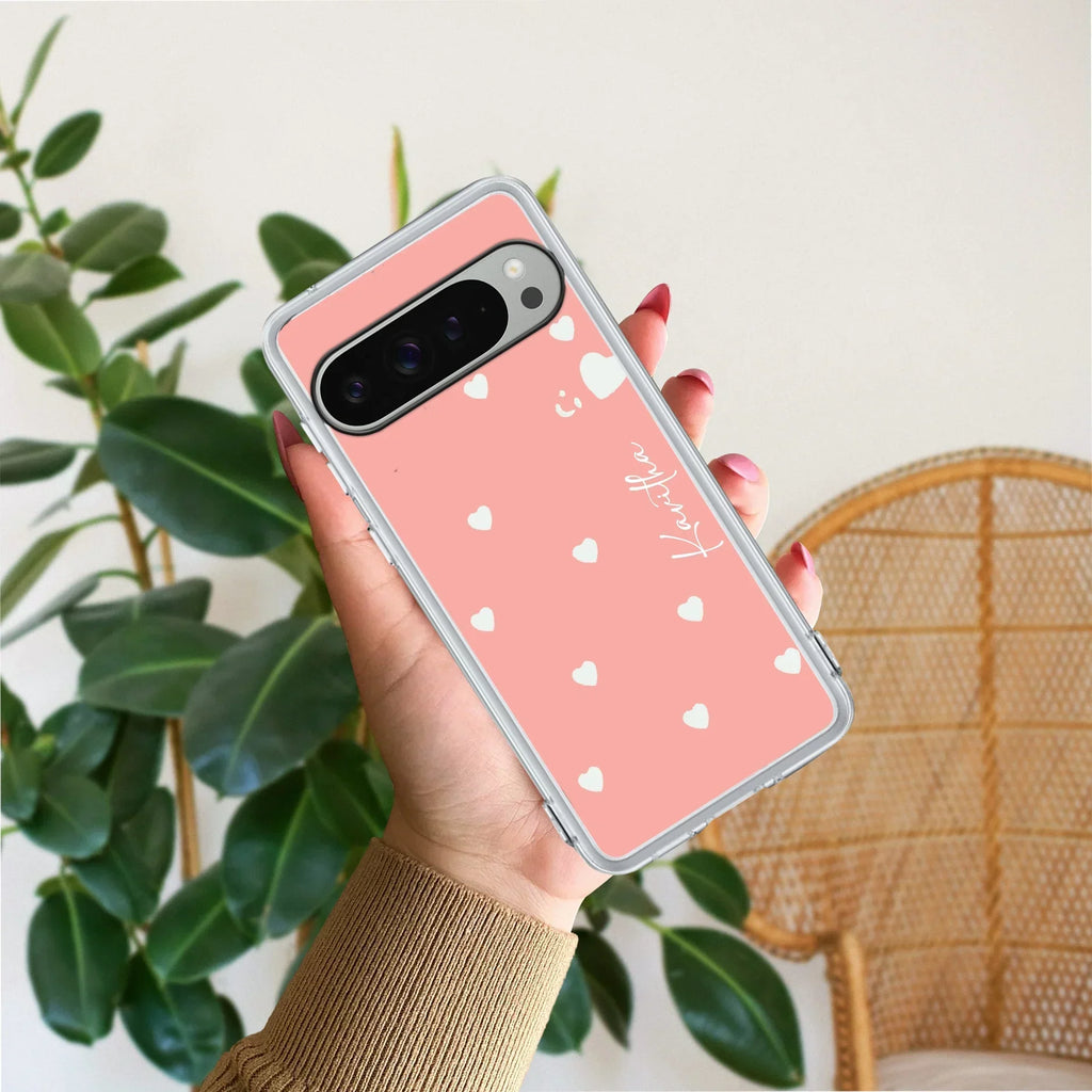 Be Loved Customize Anti Yellow Case Peach For Google Pixel 9 Pro XL