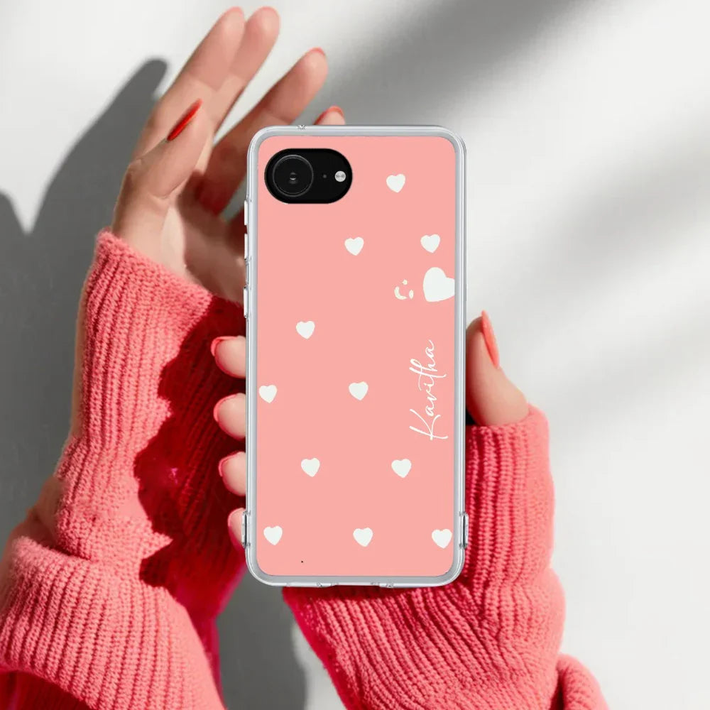 Be Loved Customize Transparent Silicon Case Peach For iPhone - ShopOnCliQ