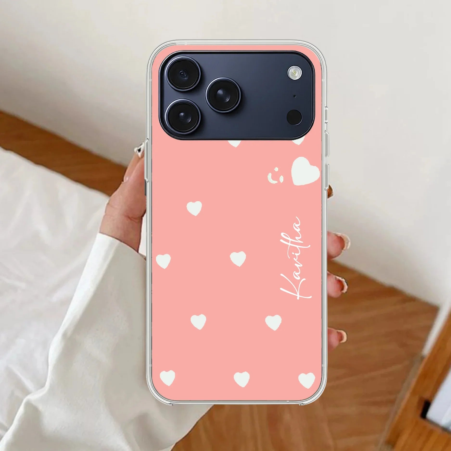 Be Loved Customize Transparent Silicon Case Peach For iPhone - ShopOnCliQ