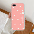 Be Loved Customize Transparent Silicon Case Peach For iPhone 7 Plus / iPhone 8 Plus