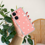 Be Loved Customize Transparent Silicon Case Peach For iQOO Neo 9 Pro 5G