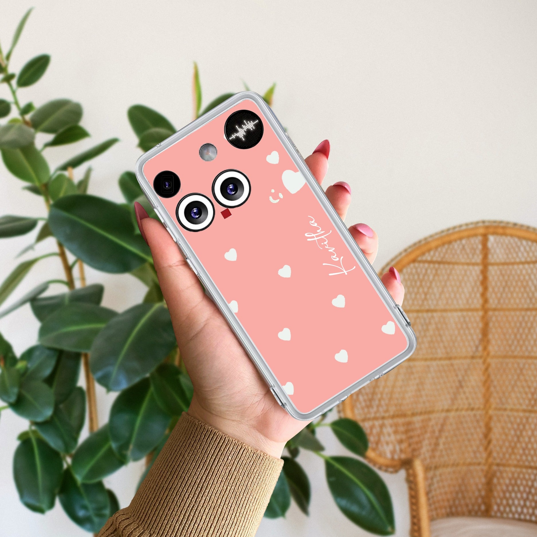 Be Loved Customize Anti Yellow Case Peach For Nothing Phone 3