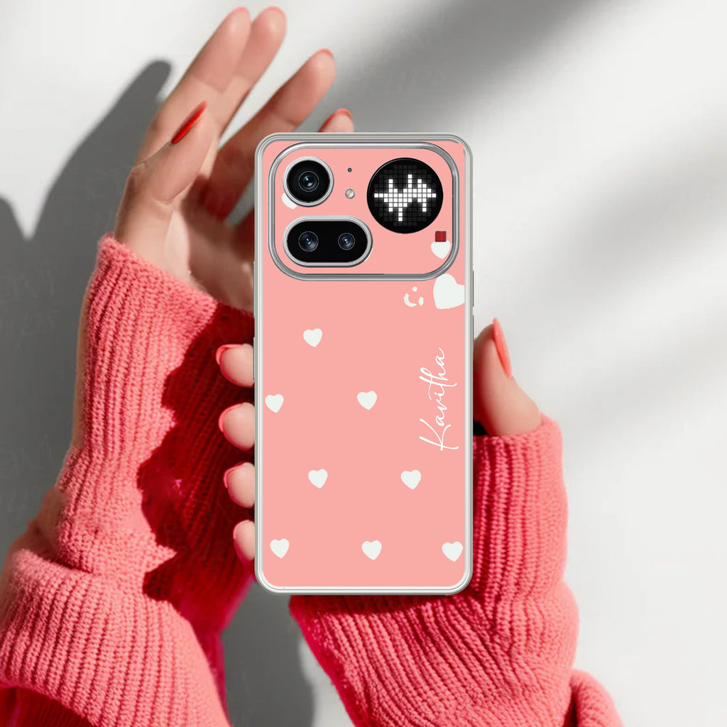 Be Loved Customize Anti Yellow Case Peach For Nothing Phone 4A Pro 5G