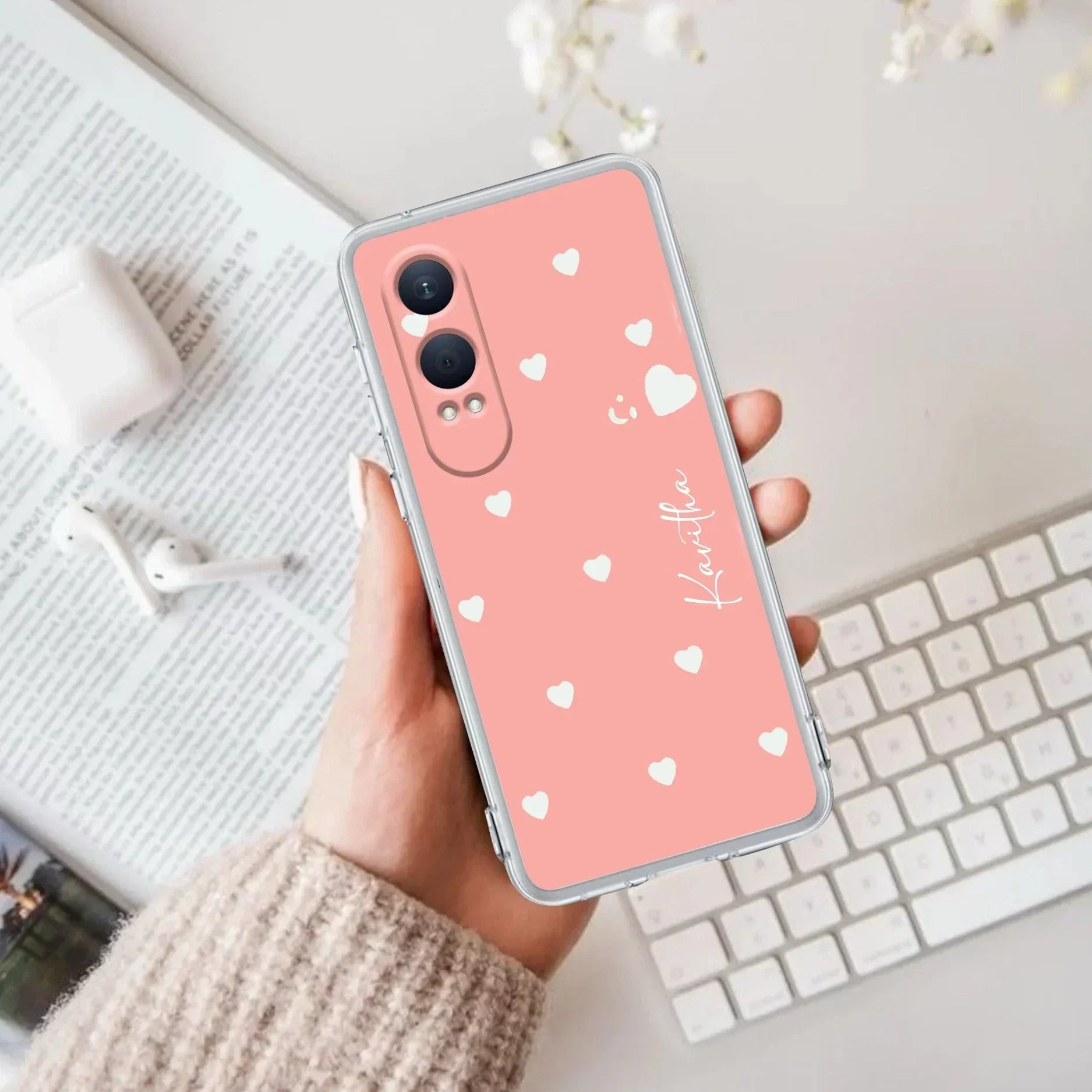 Be Loved Customize Transparent Silicon Case Peach For OnePlus - ShopOnCliQ
