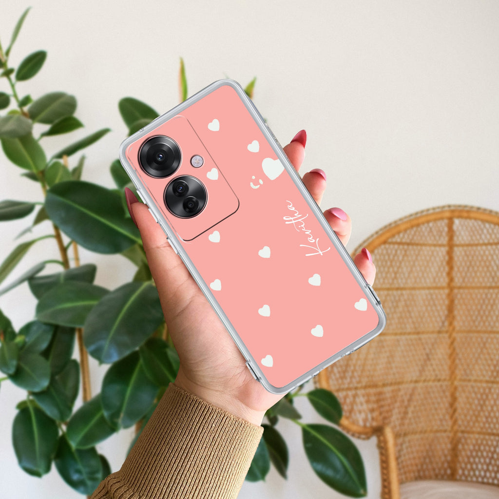 Be Loved Customize Anti Yellow Case Peach For Oppo F25 Pro 5G