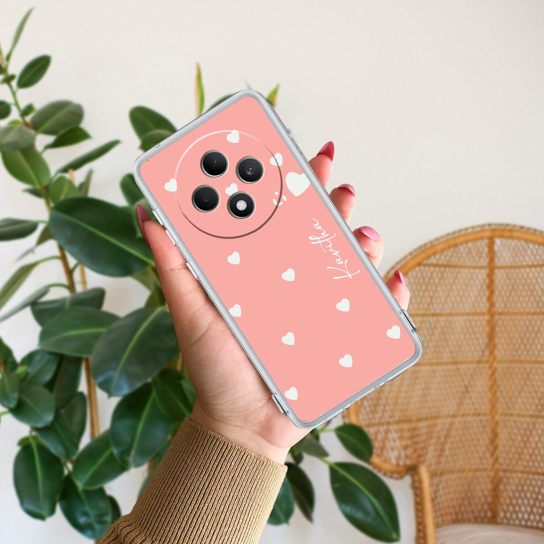 Be Loved Customize Anti Yellow Case Peach For Oppo A18 4G