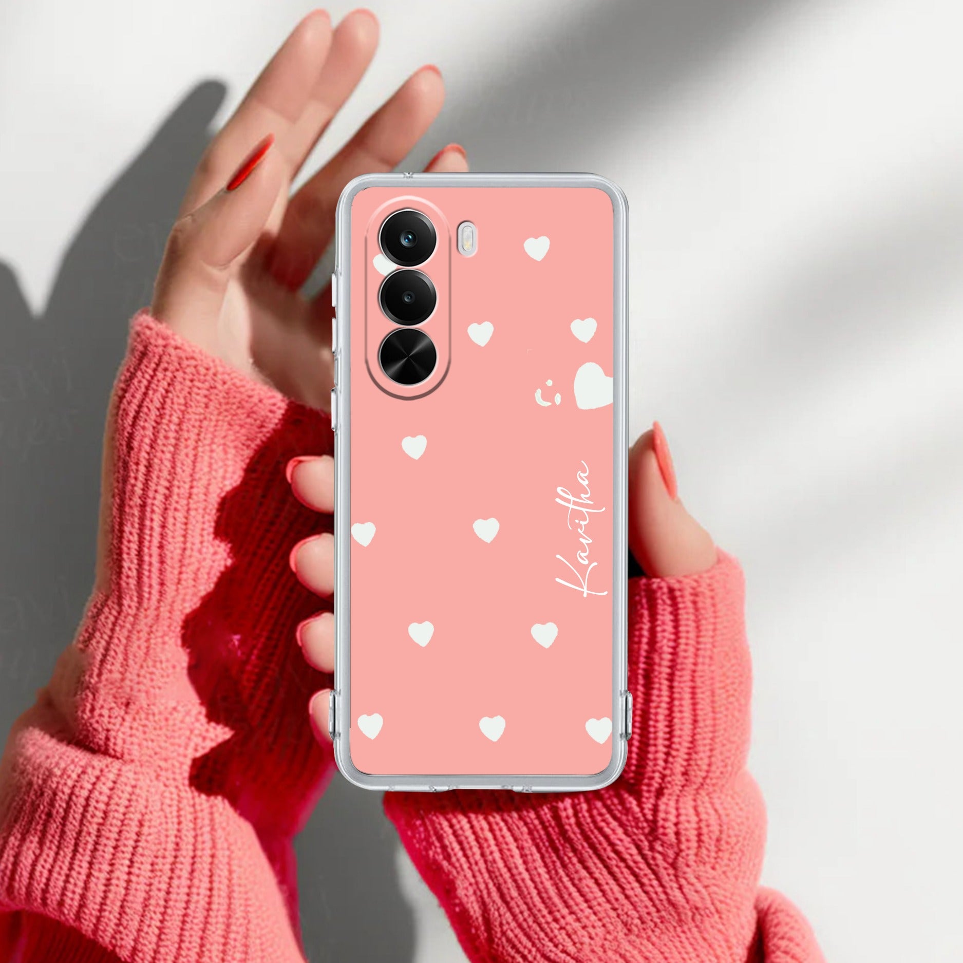 Be Loved Customize Anti Yelllow Case Peach For Realme P4x 5G