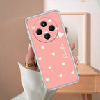 Be Loved Customize Transparent Silicon Case Peach For Redmi 14C 5G