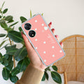 Be Loved Customize Transparent Silicon Case Peach For Vivo T2 5G