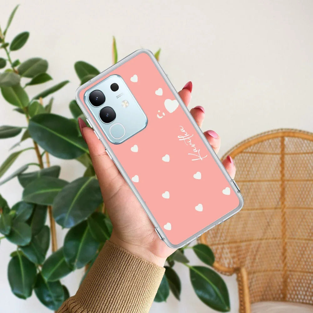 Be Loved Customize Transparent Silicon Case Peach For Vivo - ShopOnCliQ