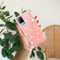 Be Loved Customize Transparent Silicon Case Peach For Vivo V21 5G