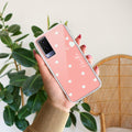 Be Loved Customize Transparent Silicon Case Peach For Vivo V21e 5G