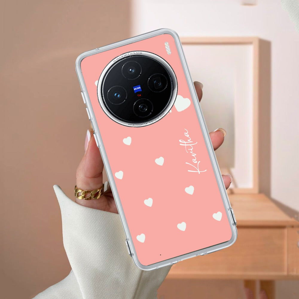 Be Loved Customize Transparent Silicon Case Peach For Vivo