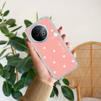 Be Loved Customize Transparent Silicon Case Peach For Vivo T3X 5G