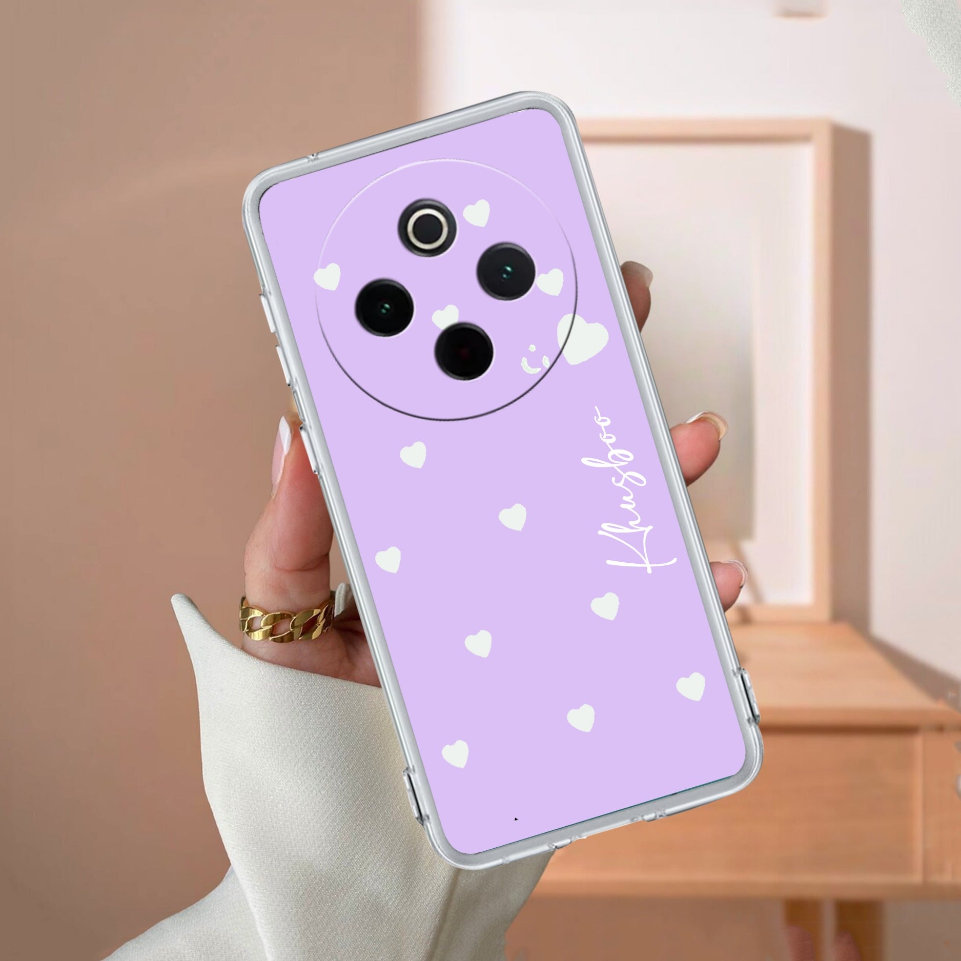 Be Loved Customize Transparent Silicon Case Purple For iQOO - ShopOnCliQ