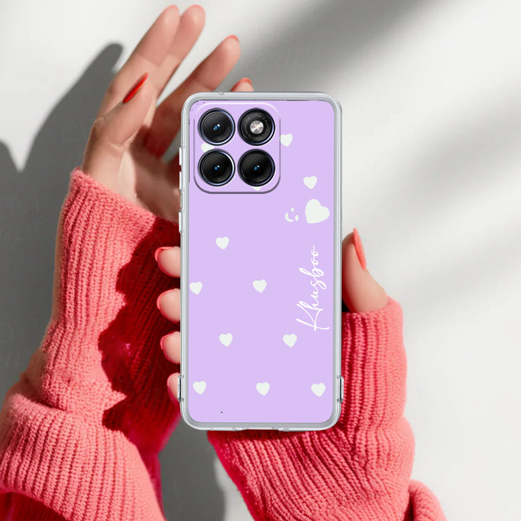Be Loved Customize Anti Yellow Case Purple For Motorola Edge 60 Stylus 5G
