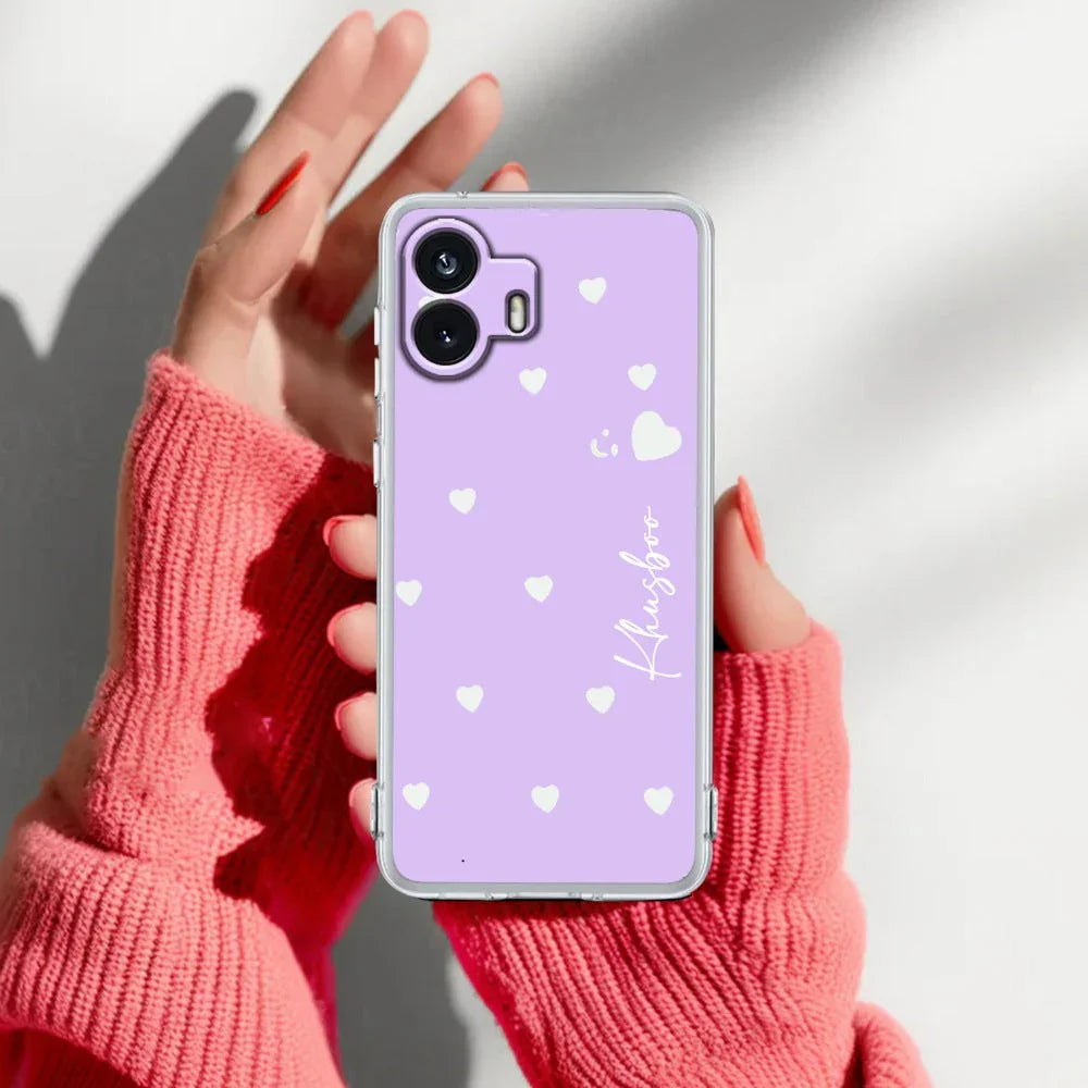 Be Loved Customize Transparent Silicon Case Purple For Nothing - ShopOnCliQ