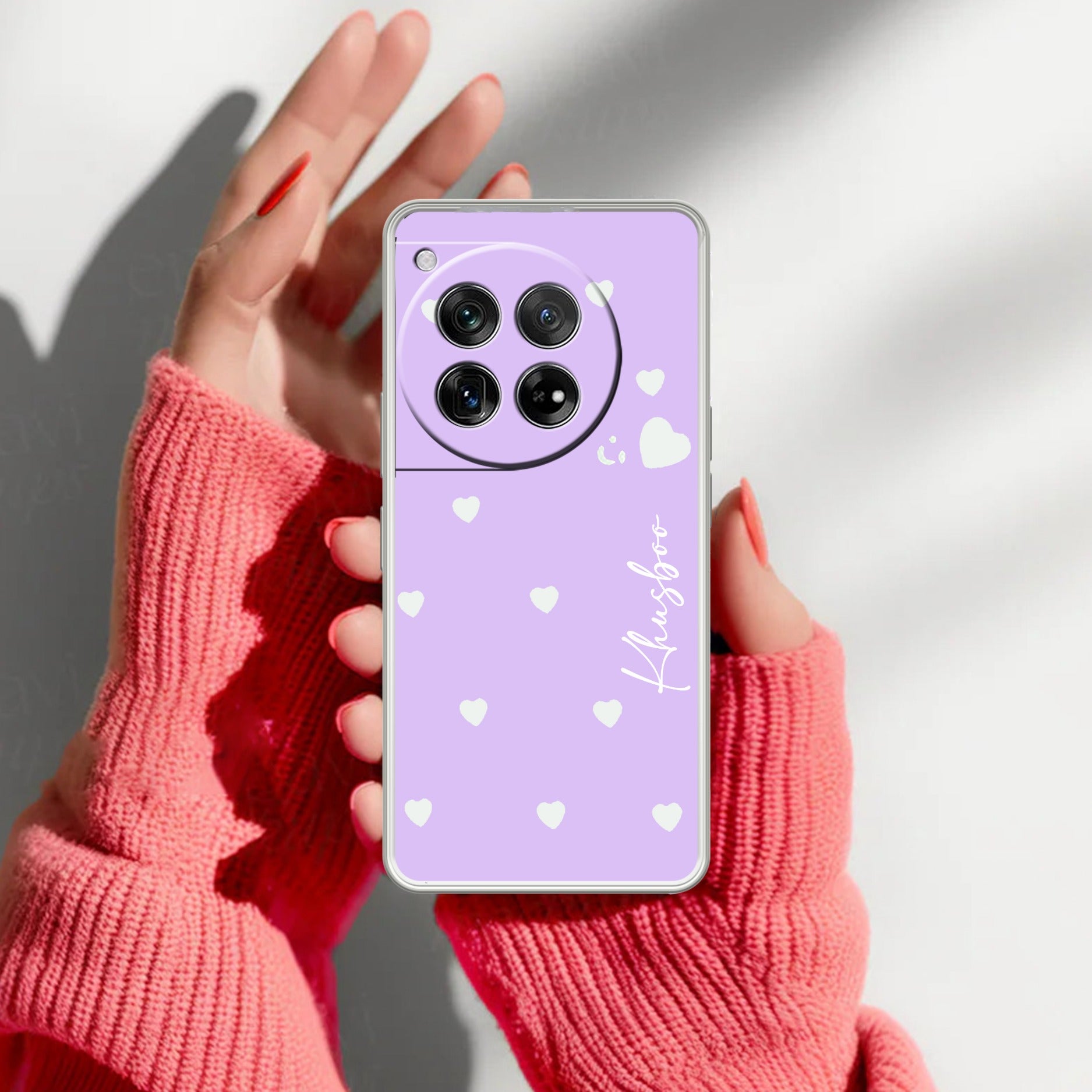 Be Loved Customize Transparent Silicon Case Purple For OnePlus
