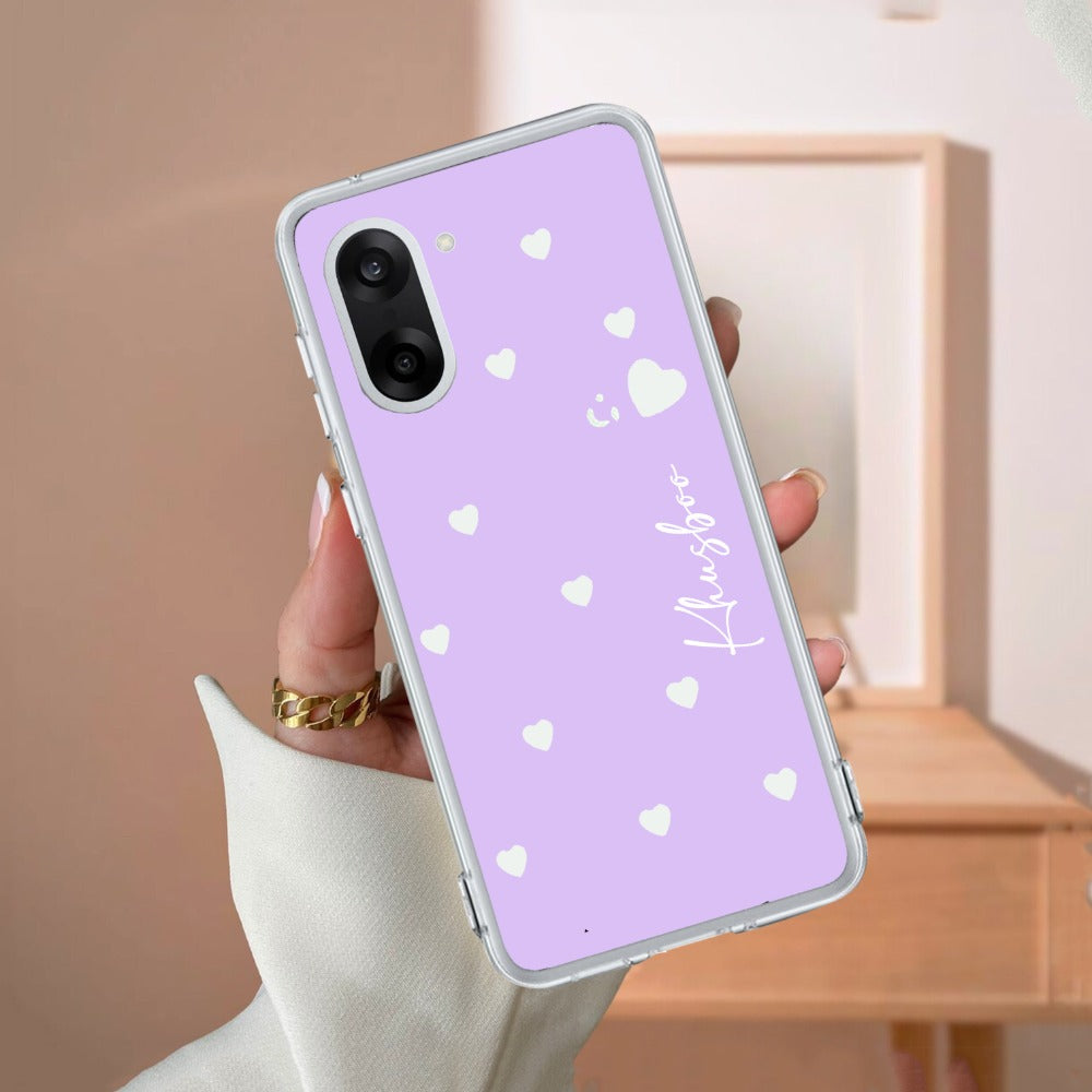 Be Loved Customize Transparent Silicon Case Purple For OnePlus