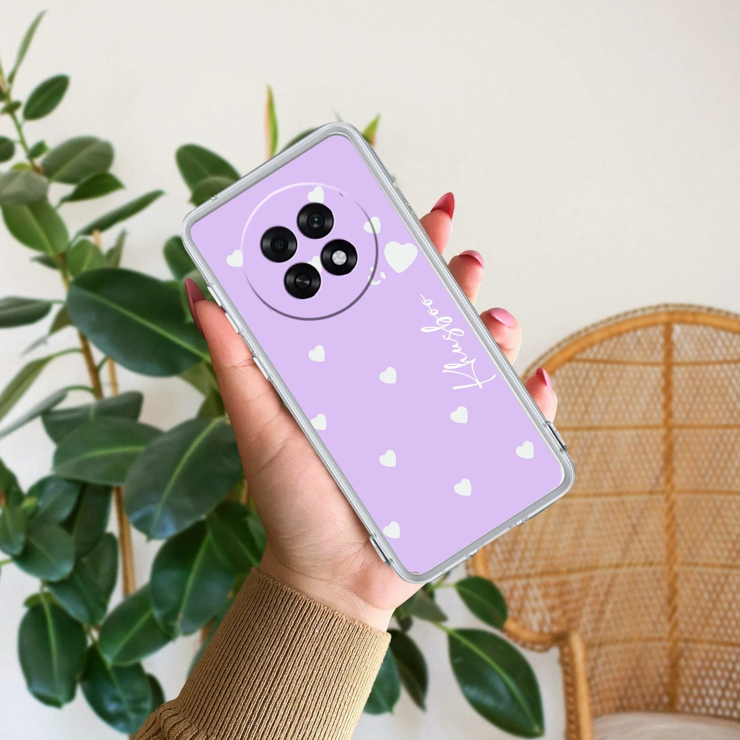 Be Loved Customize Transparent Silicon Case Purple For Oppo - ShopOnCliQ