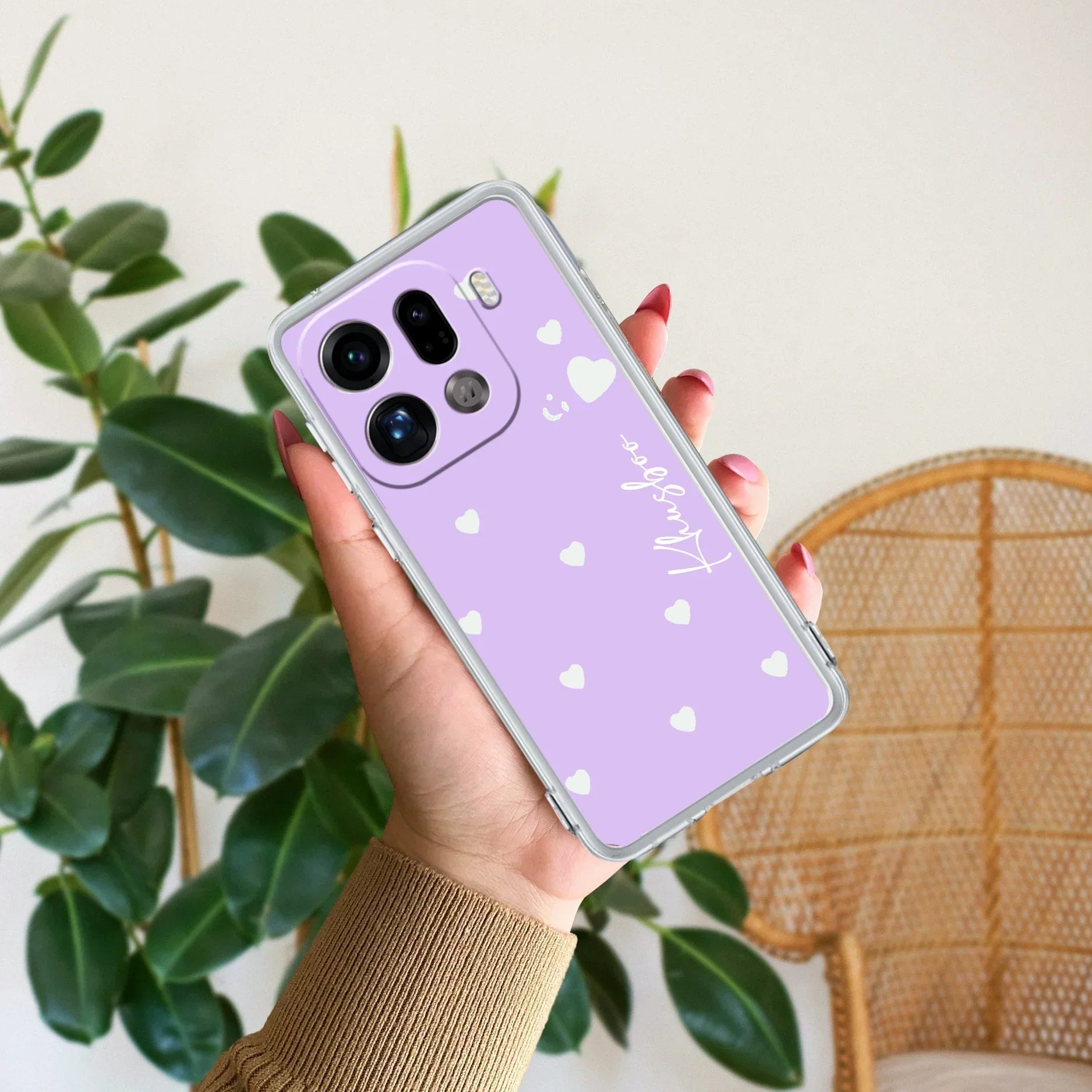 Be Loved Customize Anti Yellow Case Purple For Oppo Find X9 Pro 5G