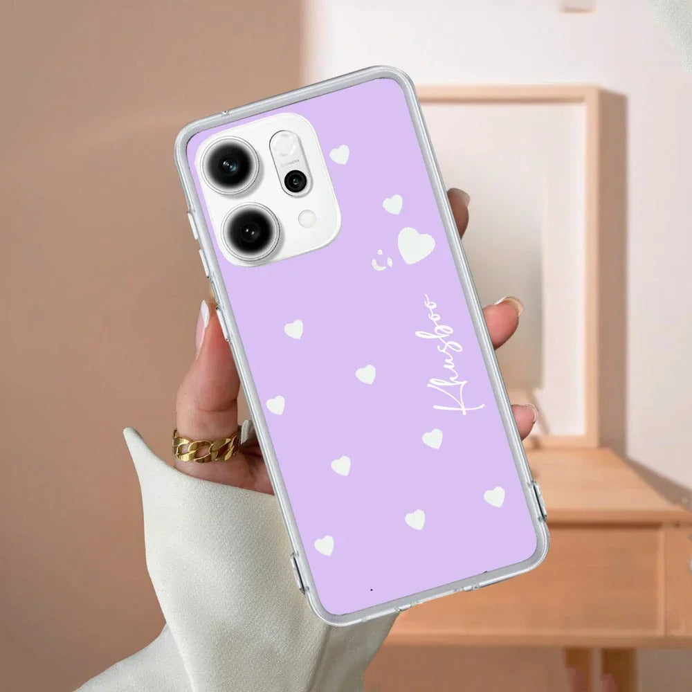 Be Loved Customize Anti Yellow Case Purple For OPPO Reno 14 Pro 5G