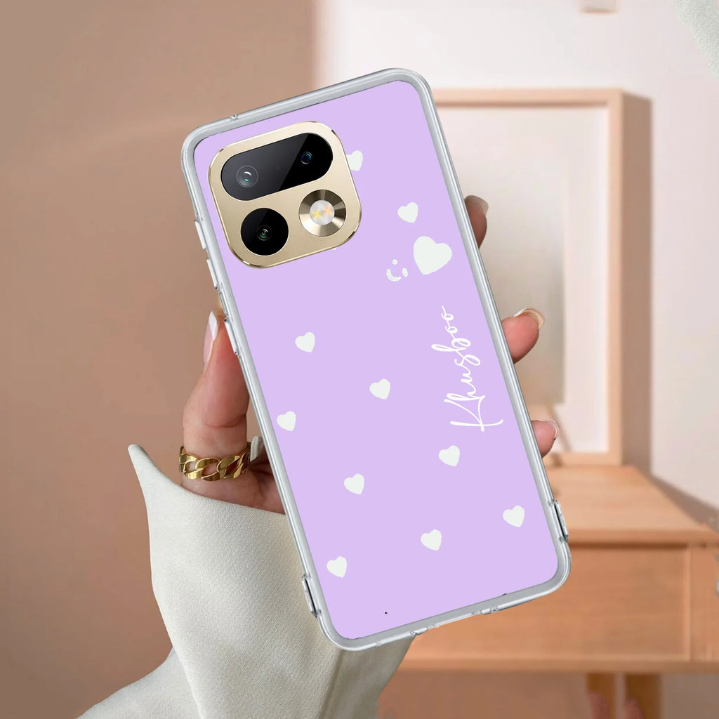 Be Loved Customize Transparent Silicon Case Purple For Realme GT 7T 5G