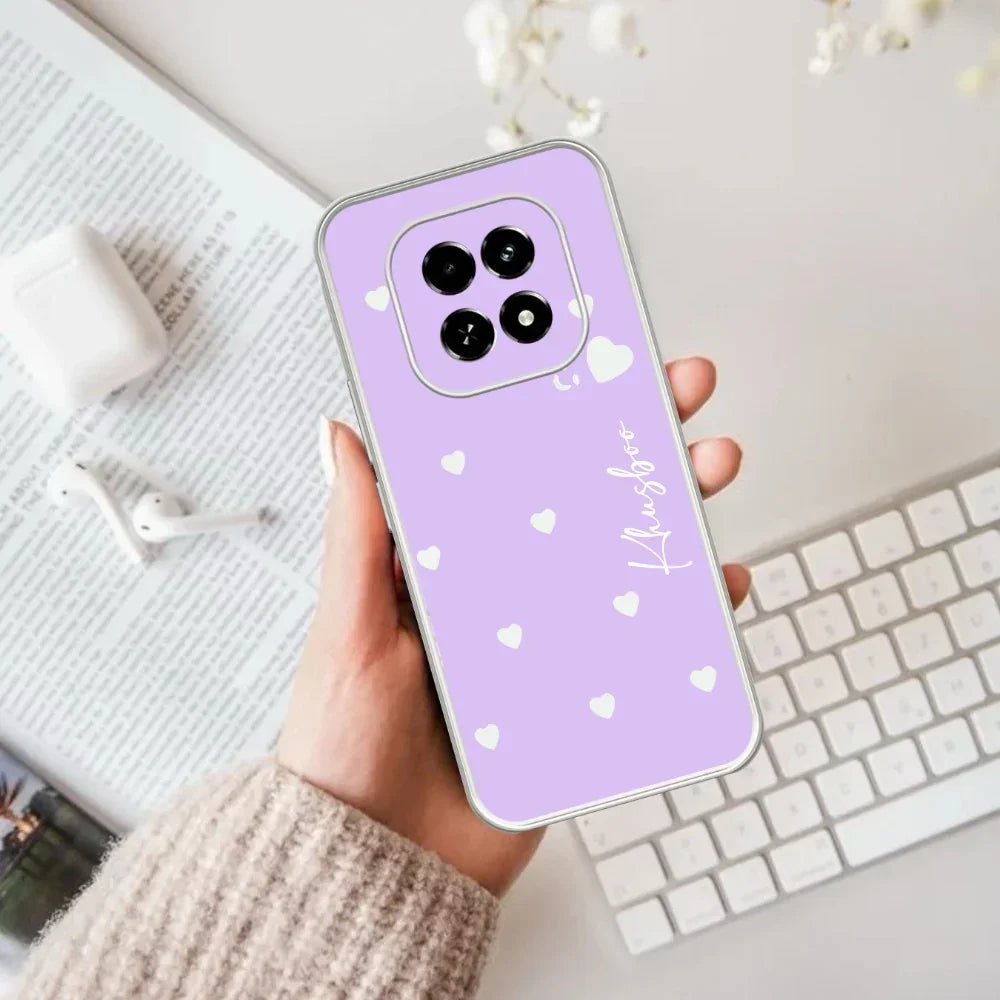 Be Loved Customize Anti Yelllow Case Purple For Realme C63 5G