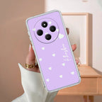 Be Loved Customize Transparent Silicon Case Purple For Redmi 13C 4G