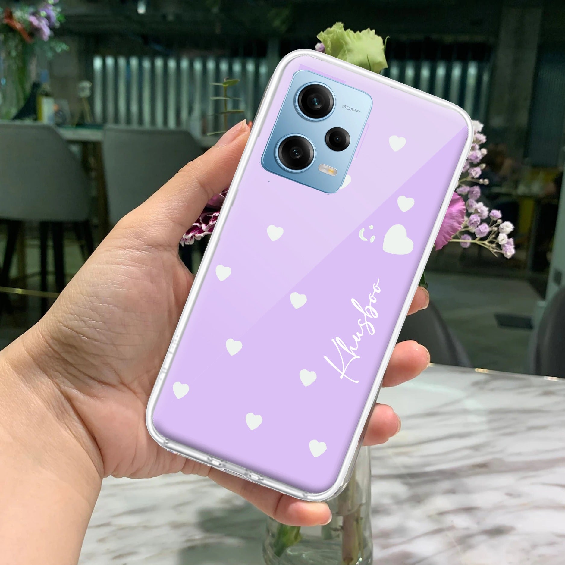 Be Loved Customize Transparent Silicon Case Purple For Redmi/Xiaomi